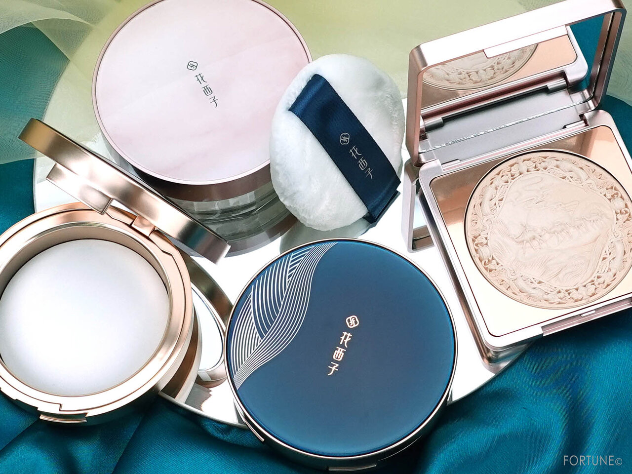 中国コスメ：花西子（Florasis）フェイスパウダー／プレストタイプ・ルースタイプ