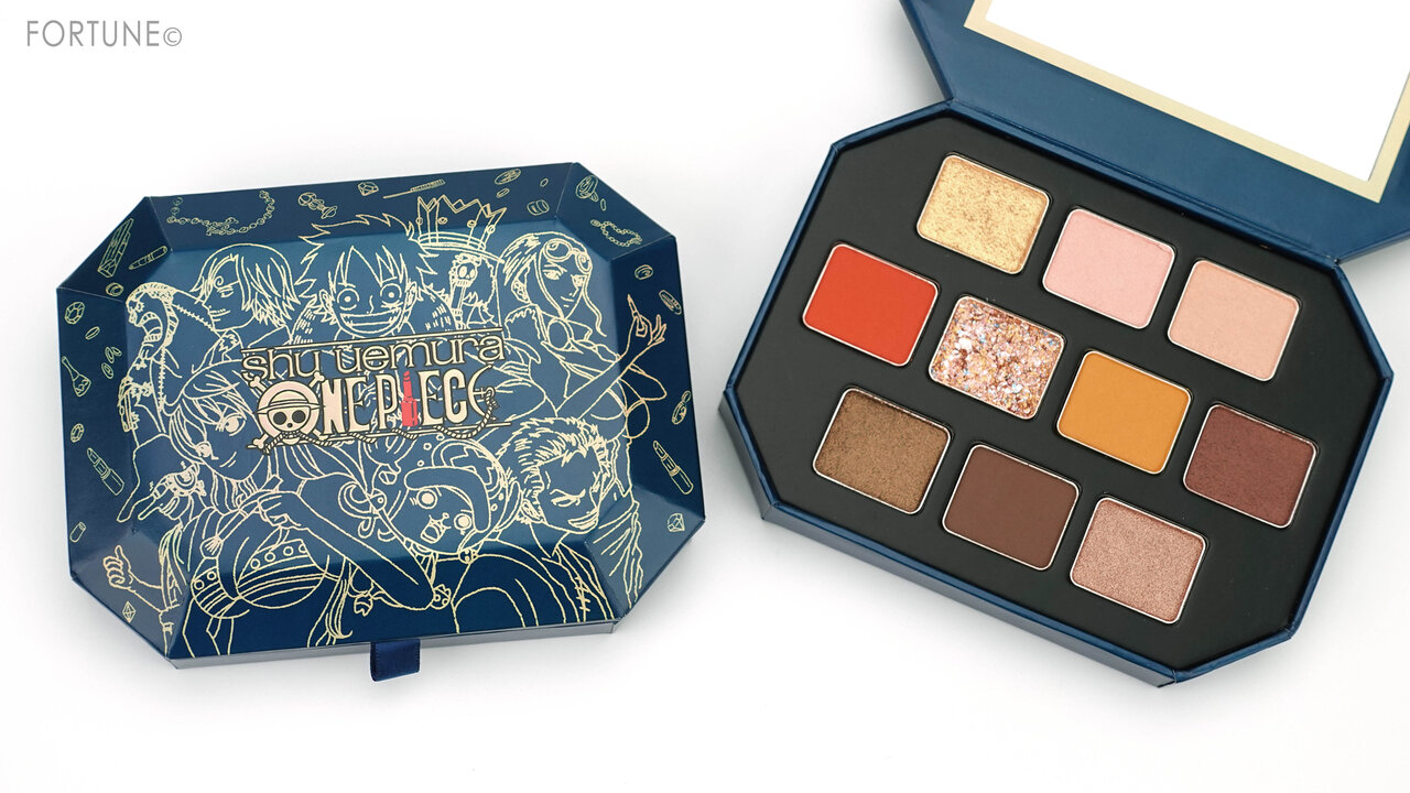 画像：shu uemura（シュウ ウエムラ）ONE PIECE（ワンピース）クリスマスコフレ第1弾「ウォンテッド トレジャーボックス アイパレット グランドライン/サウザンド・サニー」