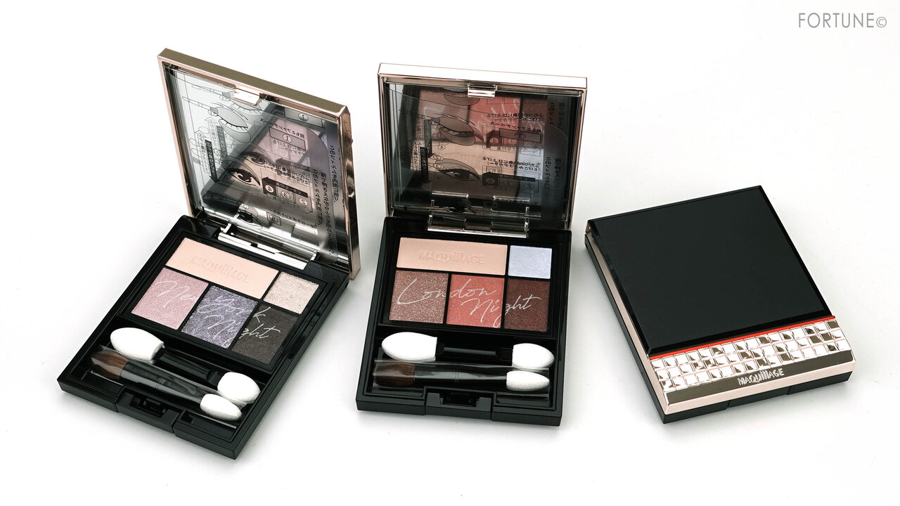 画像：MAQuillAGE（マキアージュ）クリスマスコフレ『マキアージュ ドラマティックルージュEX』『マキアージュ ドラマティックスタイリングアイズ』限定色