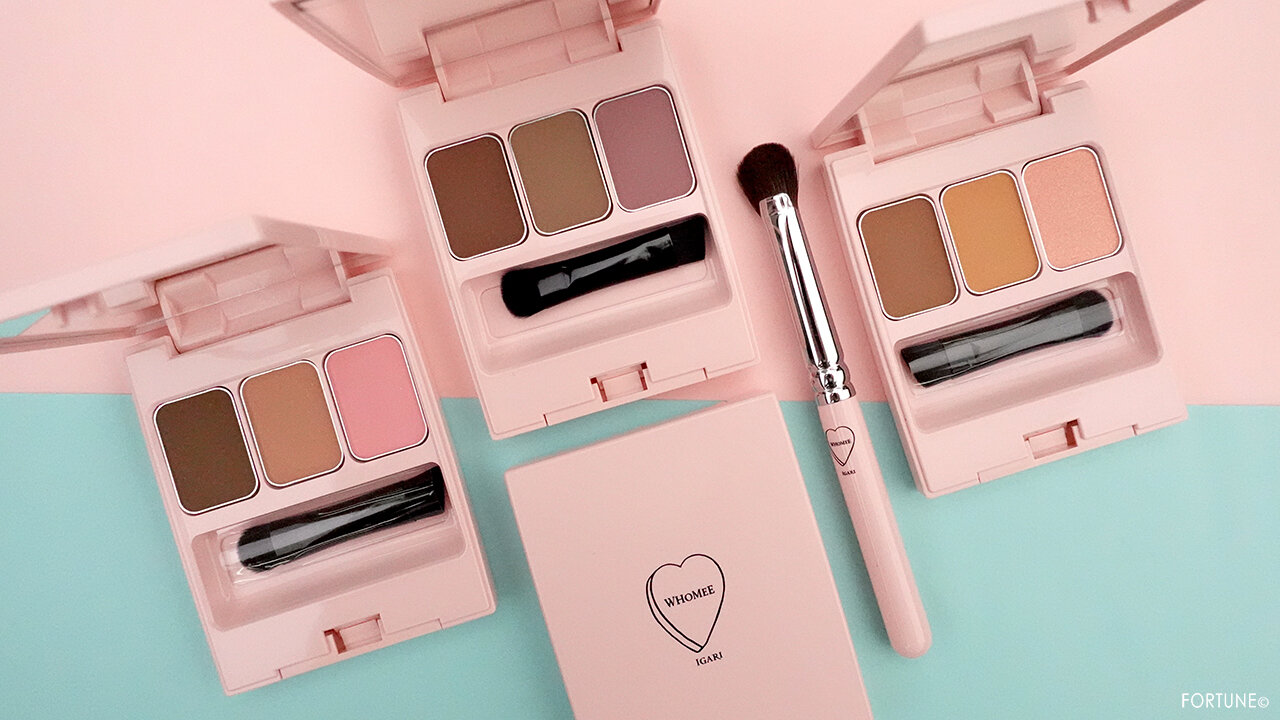 WHOMEE（フーミー） 2020年冬 新作コスメ  『my buddy eyebrow powder（アイブロウパウダー）』『make brush brow KUMANO（アイブロウブラシ 扇型 熊野筆）』