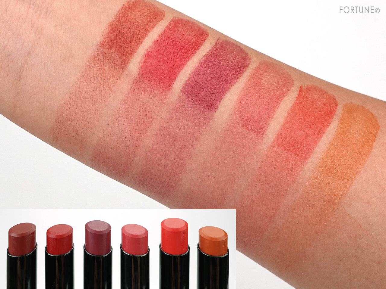 AUBE/オーブ 新作コスメ 2020「タイムレスカラーリップ」スウォッチ・使用レビュー・レポ