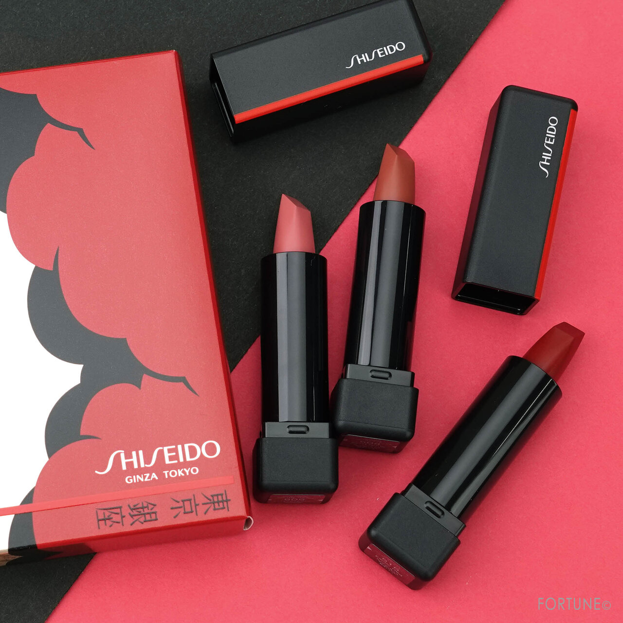 資生堂/SHISEIDO 2020ホリデーコレクション/クリスマスコフレ 新作コスメ「SHISEIDO モダンマット パウダーリップスティック ミニセット リミテッド エディション」スウォッチ・使用レポ・レビュー