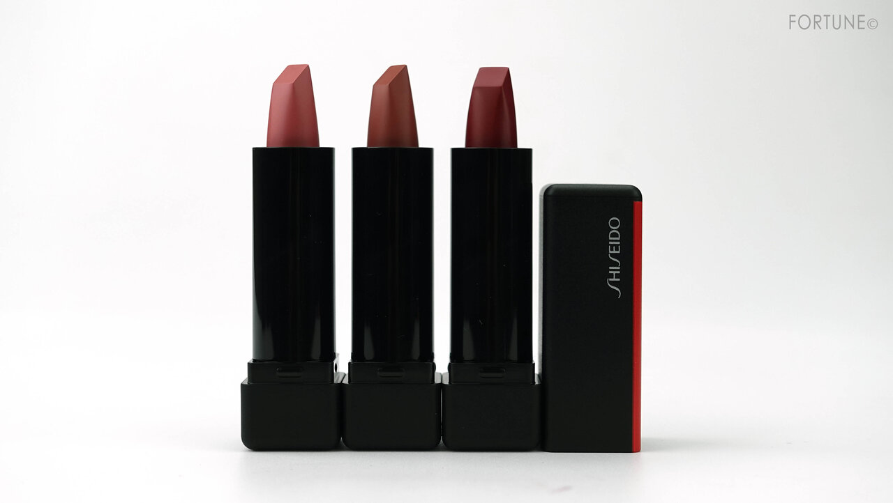 資生堂/SHISEIDO 2020ホリデーコレクション/クリスマスコフレ 新作コスメ「SHISEIDO モダンマット パウダーリップスティック ミニセット リミテッド エディション」スウォッチ・使用レポ・レビュー