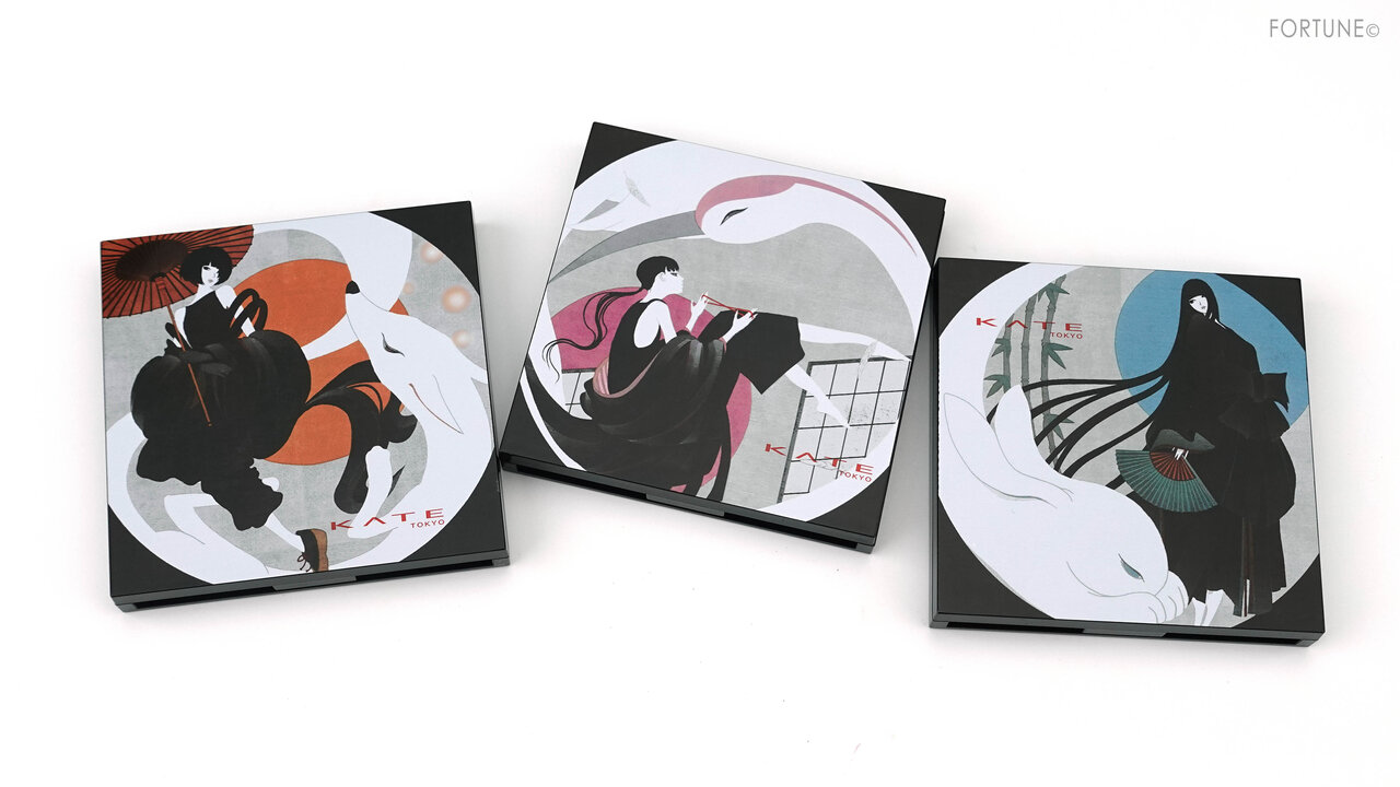 KATE(ケイト) 2020秋冬 新作コスメ 限定シリーズ「東京ヲトギバナシ」ケイト トーンディメンショナルパレット(Ｔ)　スウォッチ・使用レポ・レビュー