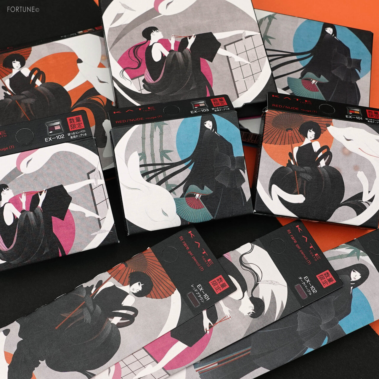 KATE(ケイト) 2020秋冬 新作コスメ 限定シリーズ「東京ヲトギバナシ」ケイト レッドヌードルージュ(Ｔ)　スウォッチ・使用レポ・レビュー