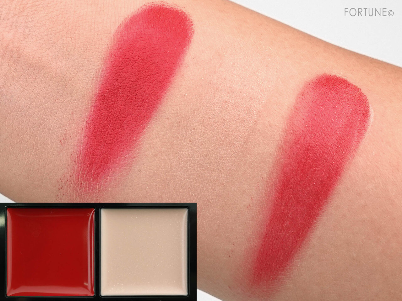 KATE(ケイト) 2020秋冬 新作コスメ 限定シリーズ「東京ヲトギバナシ」ケイト レッドヌードルージュ(Ｔ) EX-103　スウォッチ・使用レポ・レビュー