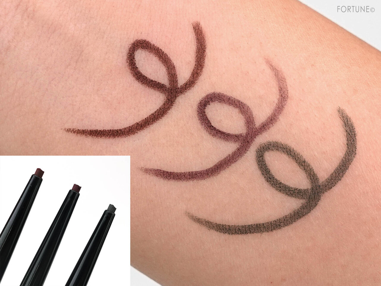 KATE(ケイト) 2020秋冬 新作コスメ 限定シリーズ「東京ヲトギバナシ」ケイト レアフィットジェルペンシル(Ｔ) EX-101/EX-102/EX-103　スウォッチ・使用レポ・レビュー