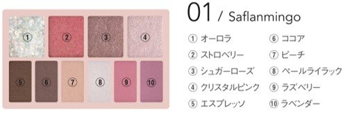 RICAFROSH(リカフロッシュ) 古川優香 2020年秋冬 新作コスメ「ラグトーマス・キット」01 サフランミンゴ