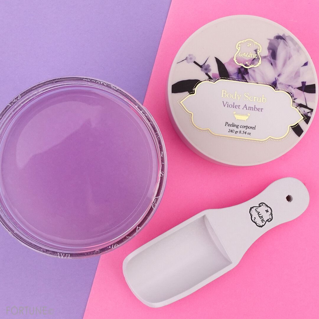 Laline(ラリン) 2021限定デザイン バイオレットアンバー「ボディスクラブ」使用レポ・レビュー