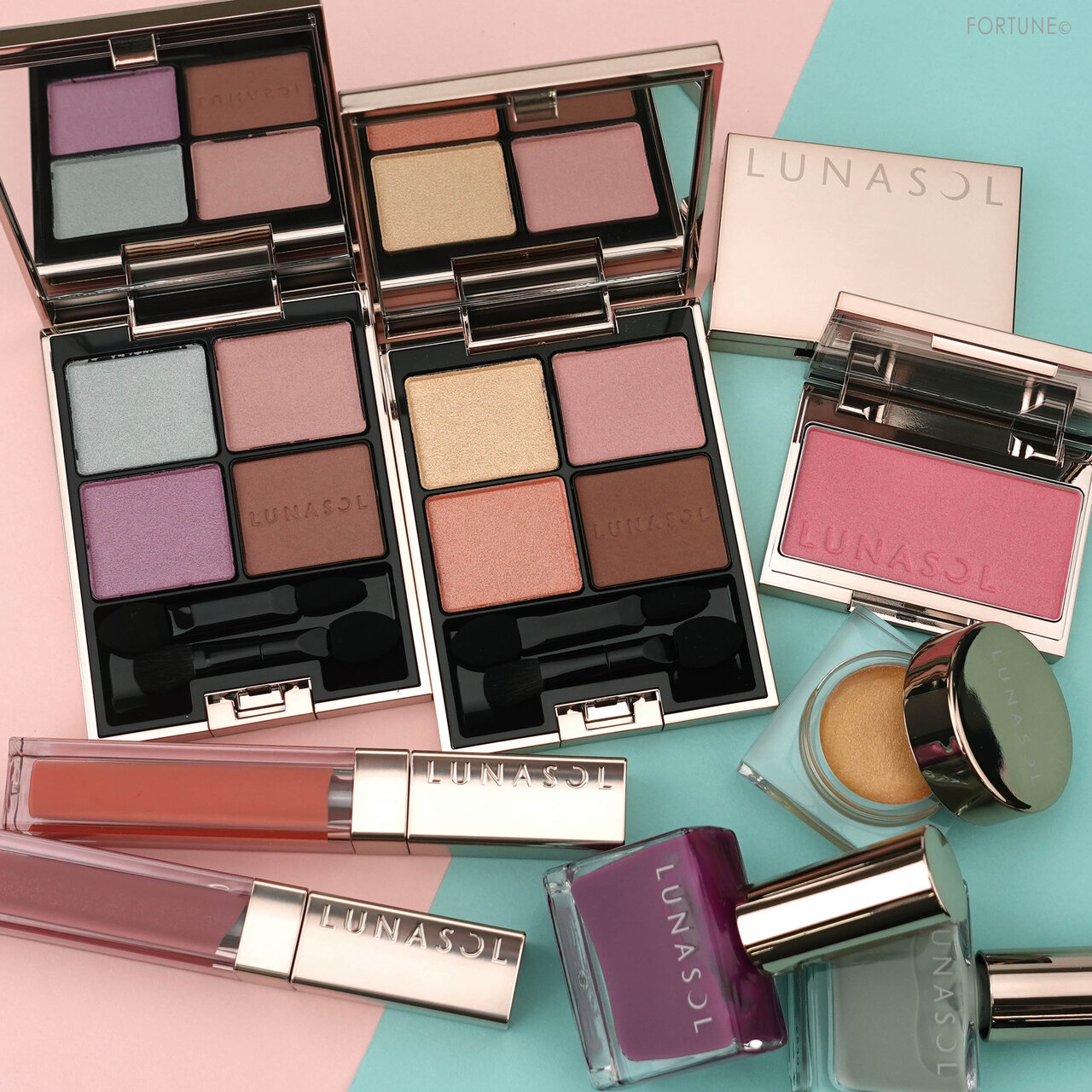 LUNASOL(ルナソル) 2021春 新作コスメ「アイカラーレーション」「デューイマットリクイド」「グラムウィンク」「カラーリングシアーチークス（グロウ）」「ネイルポリッシュ」レビュー・使用レポ・スウォッチ