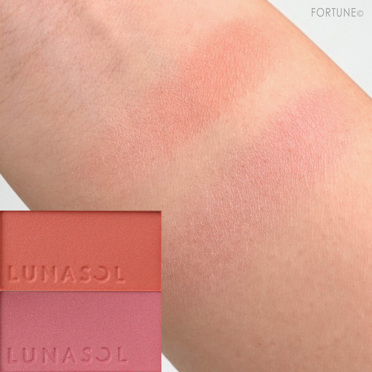 LUNASOL(ルナソル) 2021春 新作コスメ「カラーリングシアーチークス（グロウ）」01 スプリングサンシャイン/02 ハーバルメドウ　レビュー・使用レポ・スウォッチ