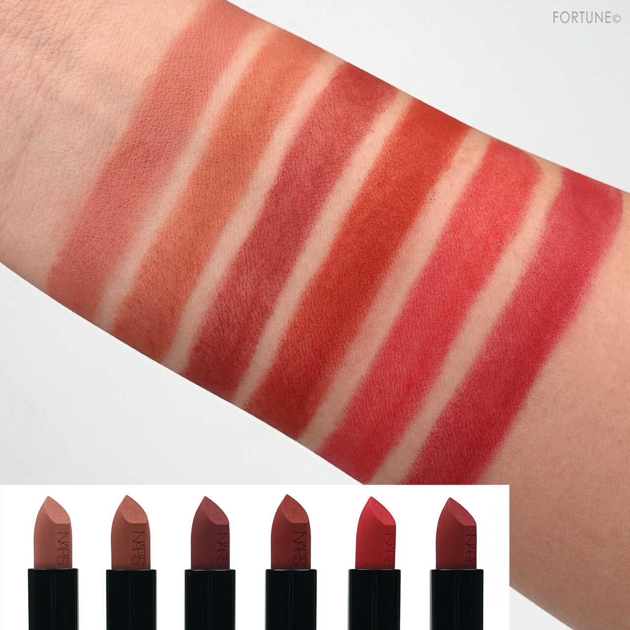 NARS(ナーズ)2021春新作コスメ クローデットコレクション「オーデイシャス シアーマット リップスティック」レビュー・使用レポ・全色スウォッチ