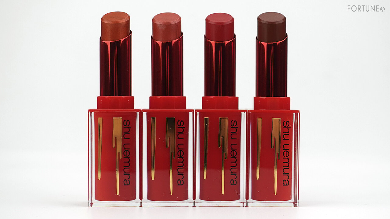 shu uemura(シュウ ウエムラ)2021SS新作コスメ/ルージュ アンリミテッド アイアン レッド コレクション「ルージュ アンリミテッド」新色・限定色　レビュー・全色スウォッチ・使用レポ