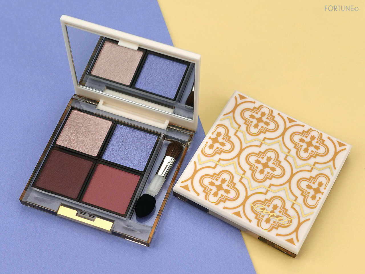 202春新作コスメ「エクセル アイプランナーパレット 01/02」