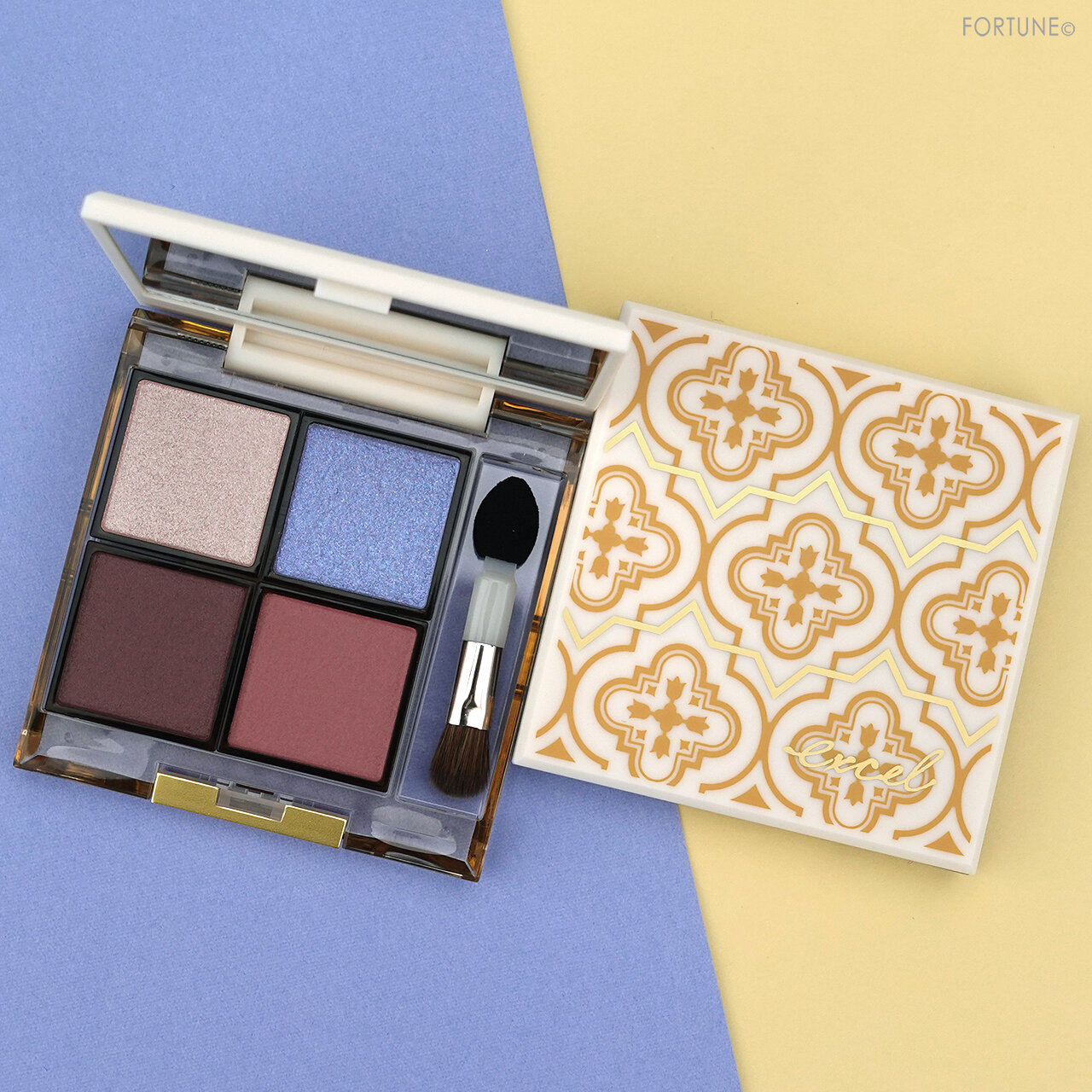 202春新作コスメ「エクセル アイプランナーパレット 01/02」