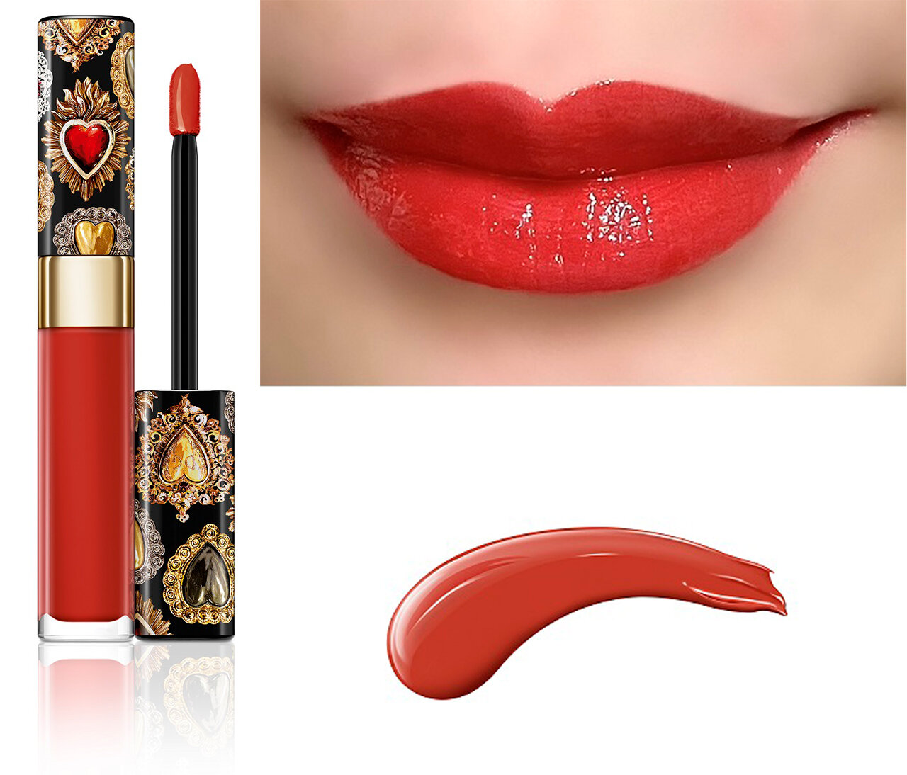 DOLCE & GABBANA BEAUTY（ドルチェ＆ガッバーナ ビューティ）ドルガバ 2021春新作コスメ/新色「シャイニッシモ ハイシャインリップラッカー」600 Heart Power/マリーゴールド