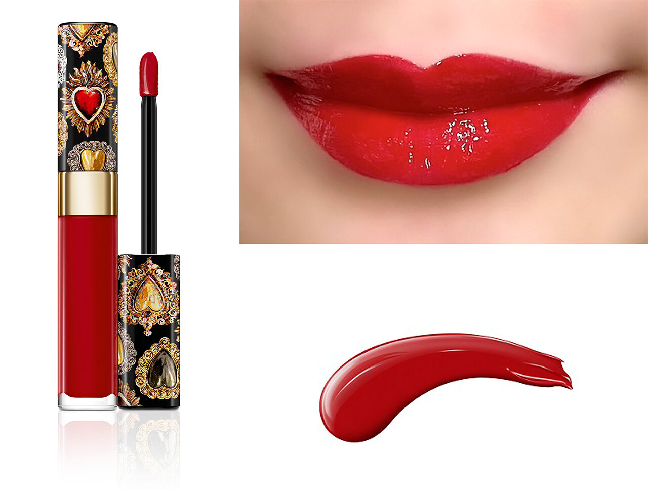 DOLCE & GABBANA BEAUTY（ドルチェ＆ガッバーナ ビューティ）ドルガバ 2021春新作コスメ/新色「シャイニッシモ ハイシャインリップラッカー」630 DGLover/バラ