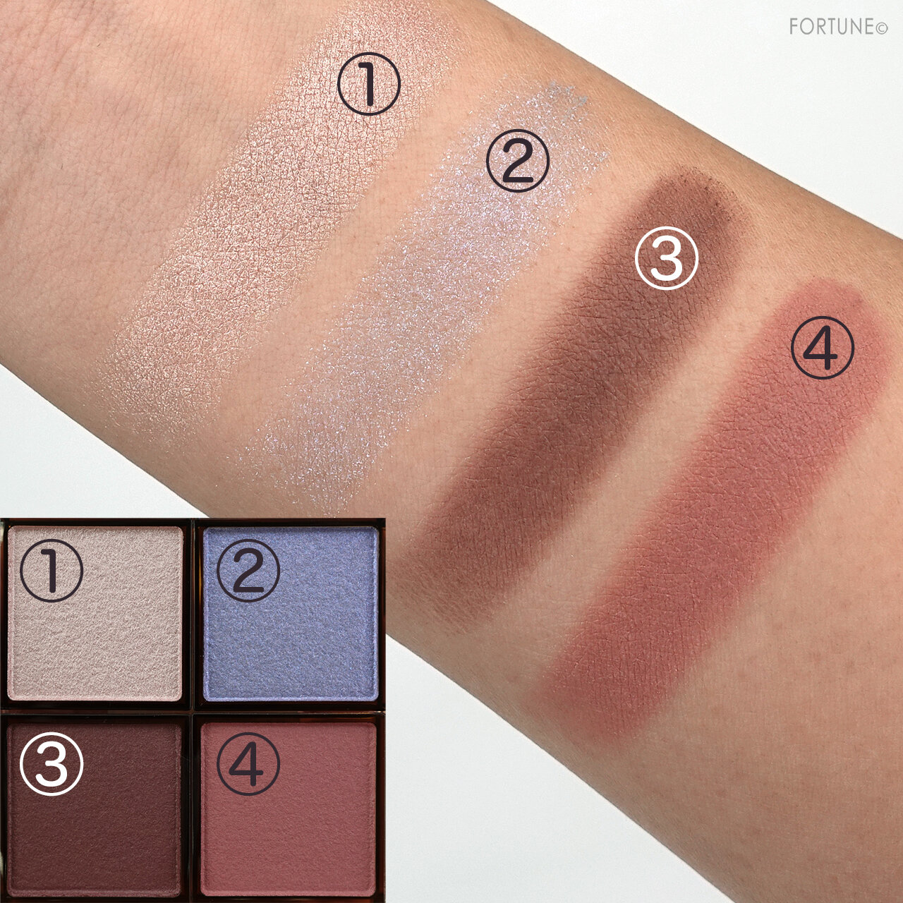 202春新作コスメ「エクセル アイプランナーパレット 01/02」