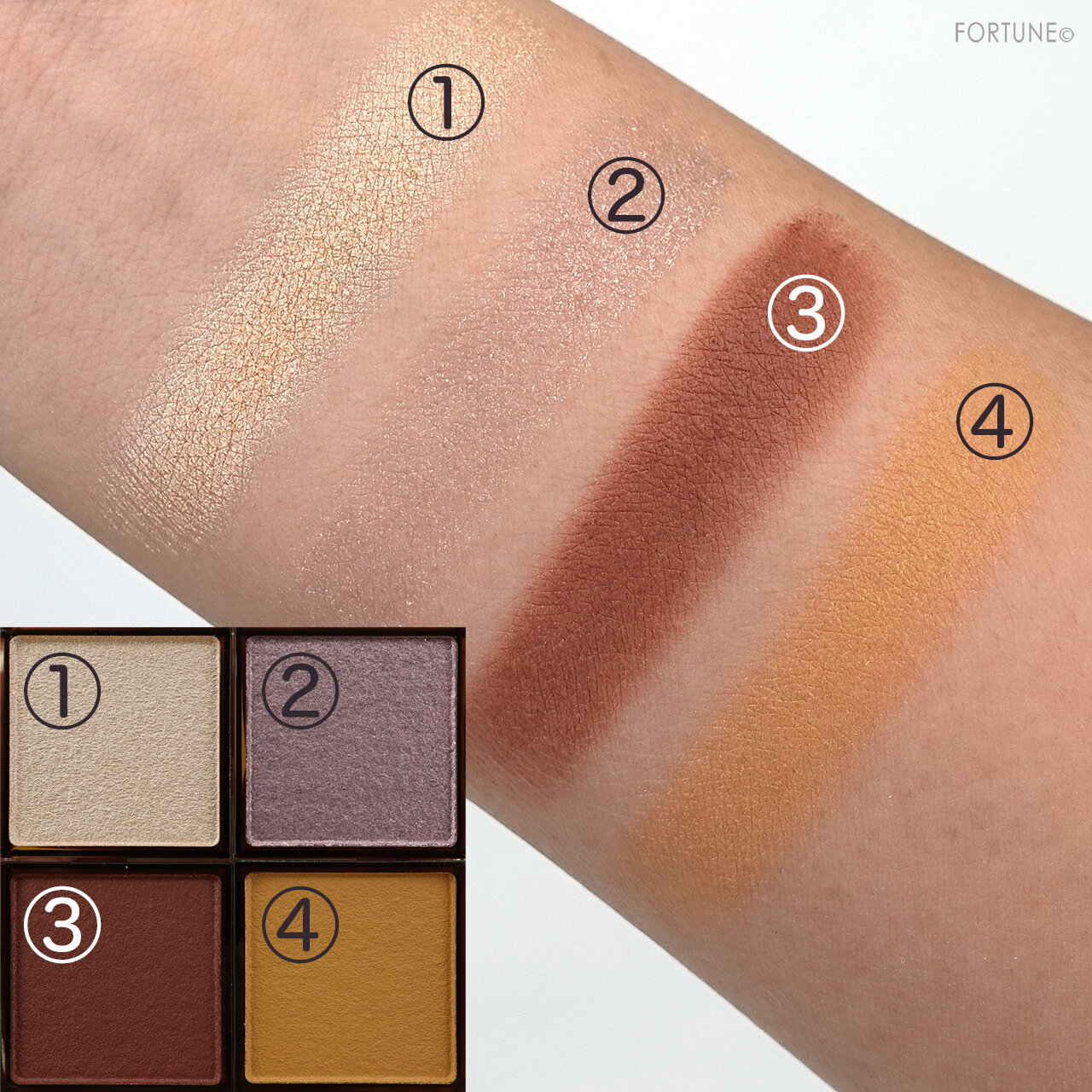 202春新作コスメ「エクセル アイプランナーパレット 01/02」