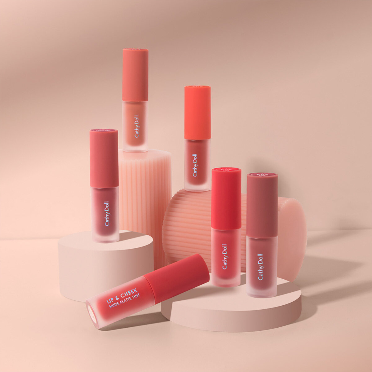 Cathy Doll リップアンドチーク ヌードマットティント