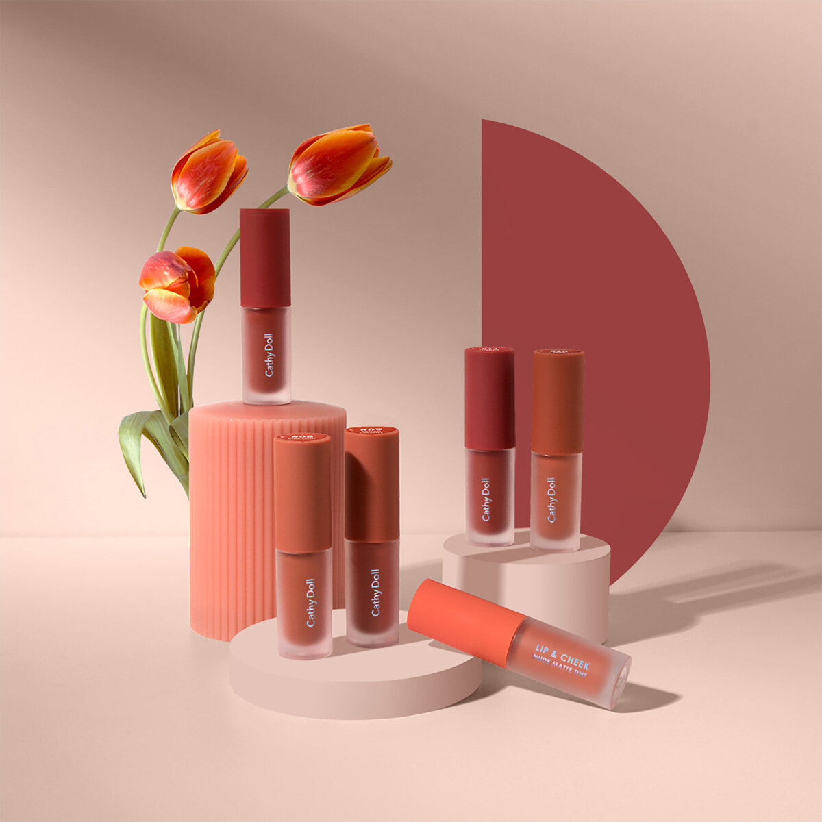 Cathy Doll リップアンドチーク ヌードマットティント
