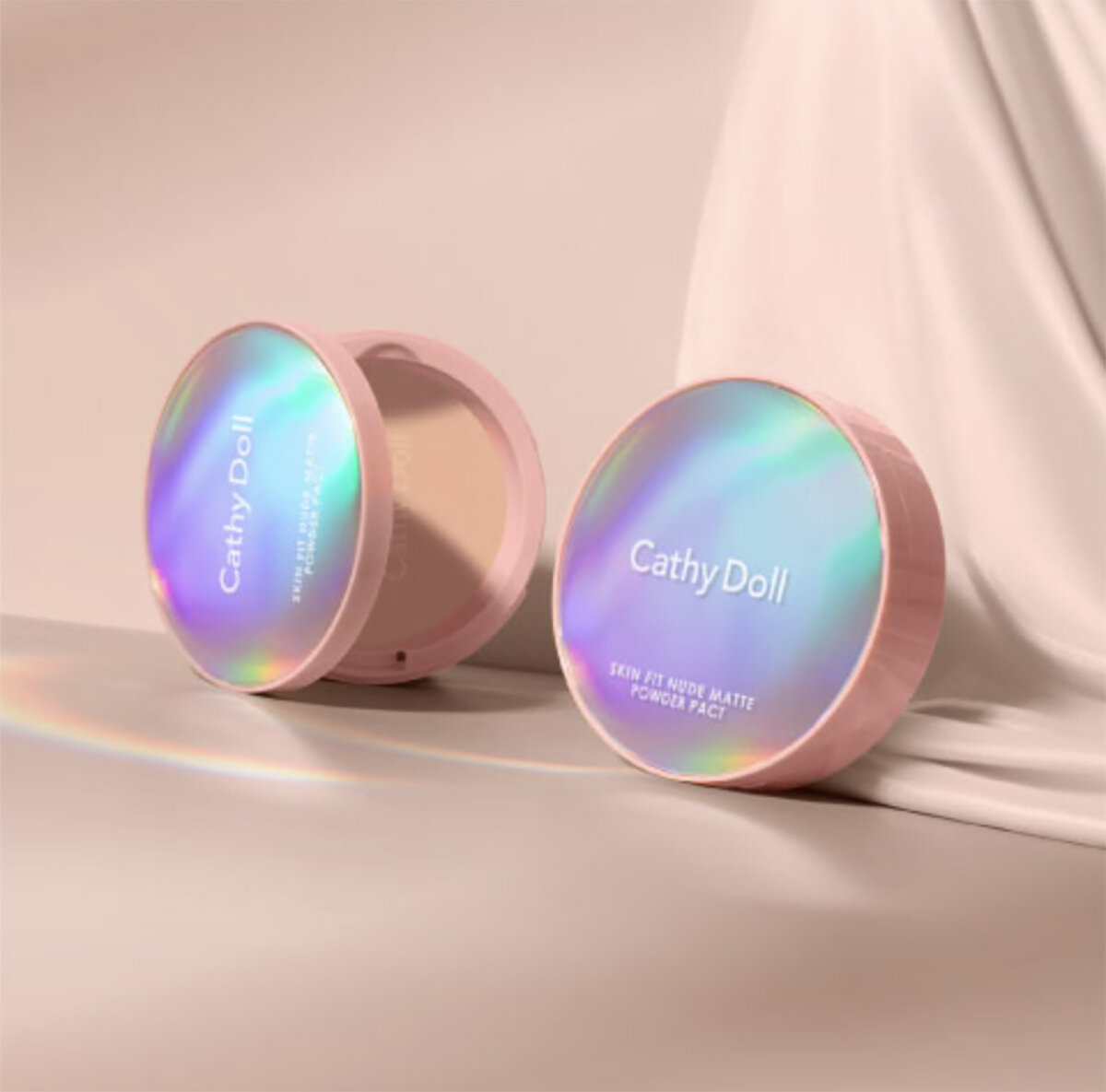 Cathy Doll スキンフィットヌードマットパウダーパクト