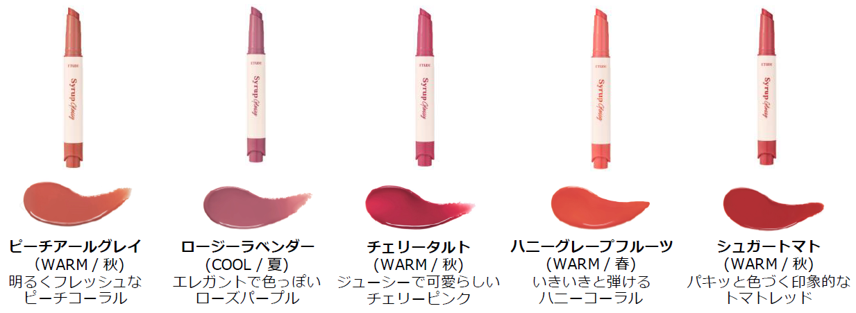 ETUDE(エチュード)2021春新作コスメ「シロップグロッシーバーム」