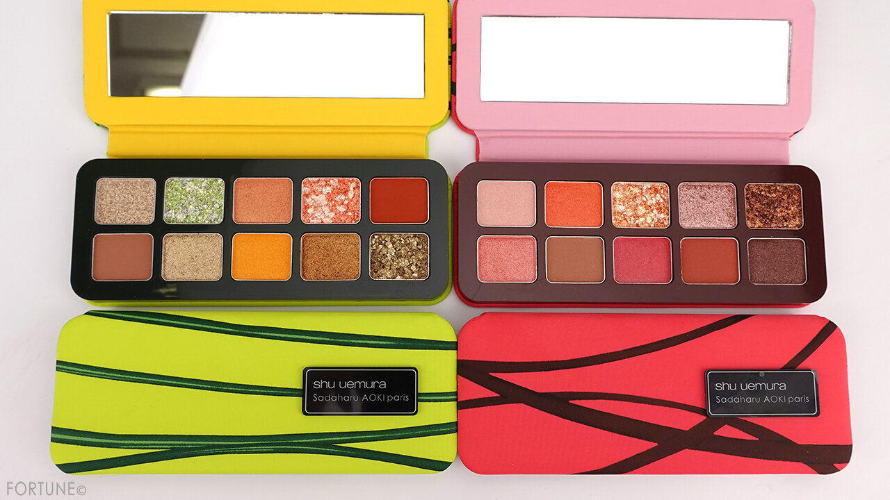 シュウ ウエムラ「マッチャ ジェノワーズ アイ パレット」「アズキ フィユテ アイ パレット」
