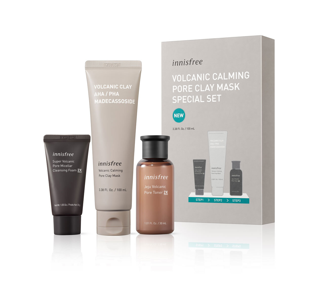 innisfree/イニスフリー「ヴォルカニック カーミング ポア クレイマスク スペシャルセット」