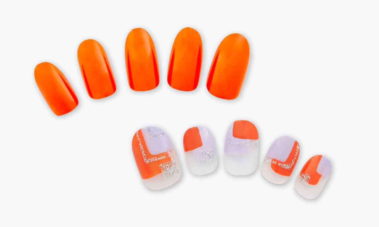 胡粉ネイル『270周年限定カラー　にほんの伝統色』橙（だいだい）