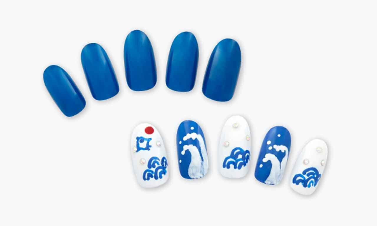 胡粉ネイル『270周年限定カラー　にほんの伝統色』群青（ぐんじょう）