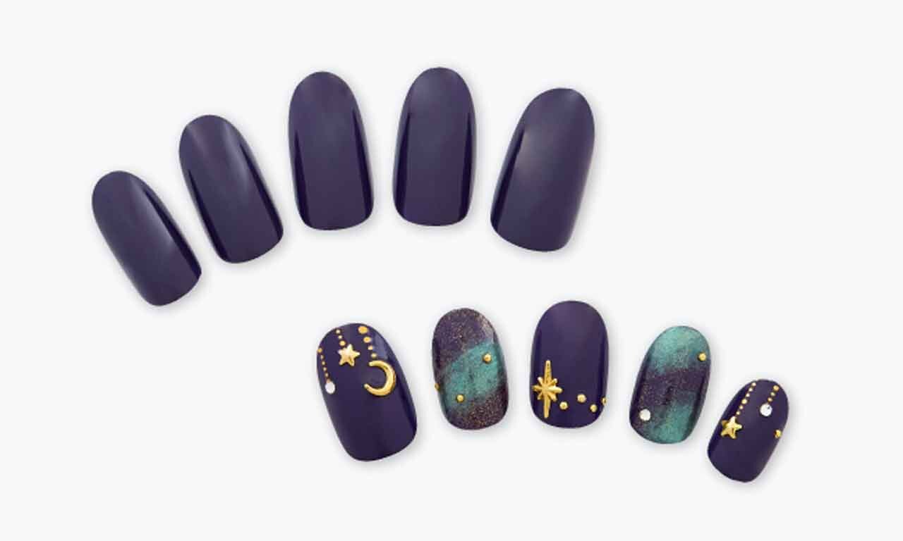 胡粉ネイル『270周年限定カラー　にほんの伝統色』紫紺（しこん）