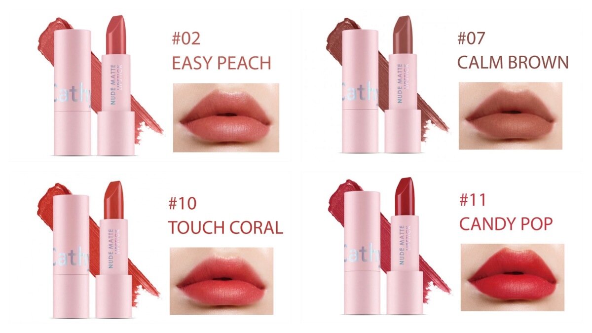 CathyDoll プレミアムセット Win2(ピーチ)「ヌードマットリップスティック」