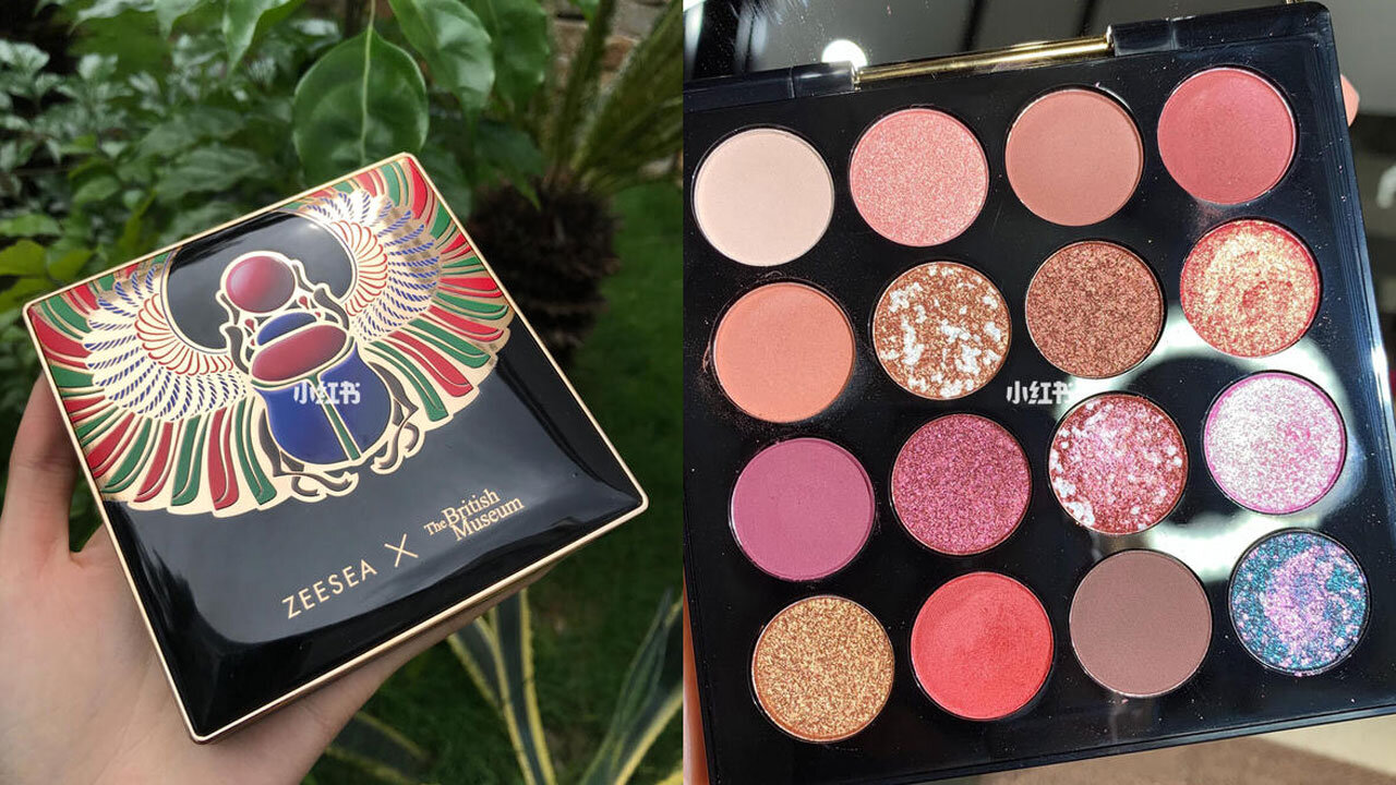 ZEESEA（ズーシー）16色アイシャドウパレット 大英博物館×エジプトシリーズ