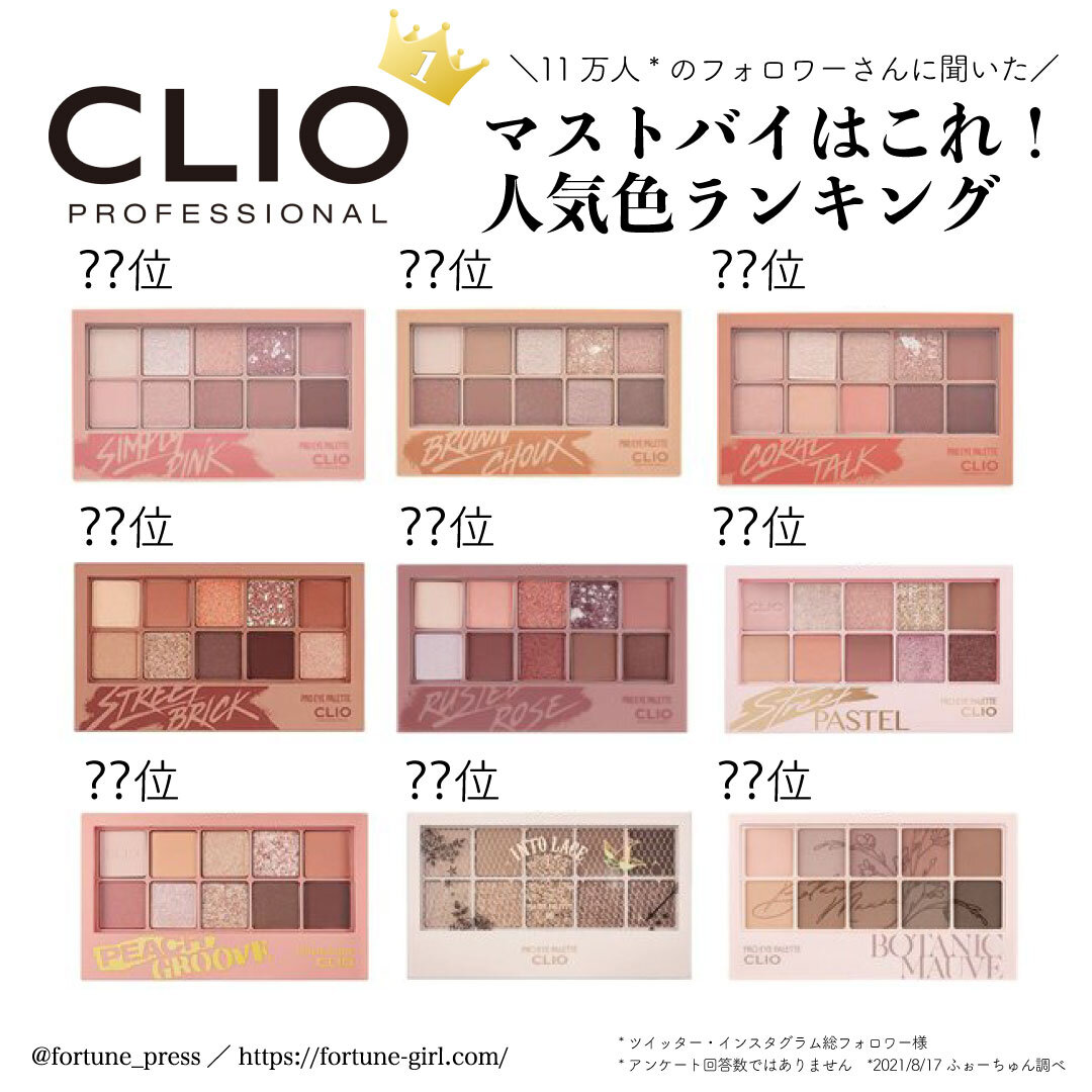 CLIO（クリオ）『プロ アイ パレット』ランキング
