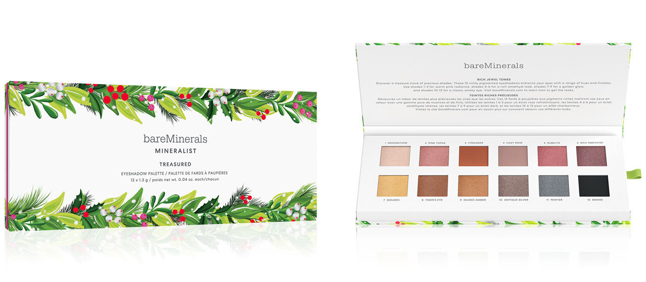 bareMinerals（ベアミネラル）2021ホリデーコレクション トレジャード ミネラリスト アイシャドウ パレット　