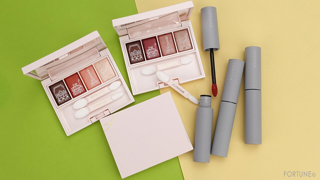 ESPRIQUE『エスプリーク　メロウ フィーリング アイズ　パリジェンヌ ホリデー』『エスプリーク　シフォンマット ルージュ　パリジェンヌ ホリデー』