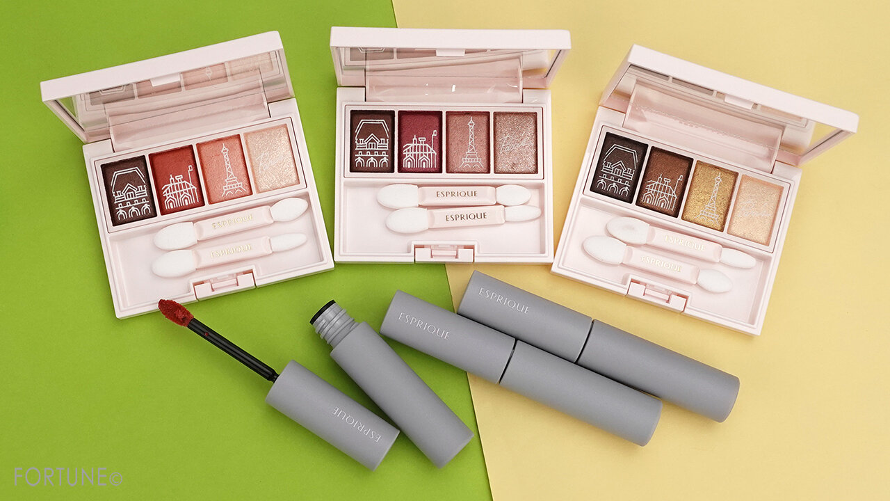 ESPRIQUE『エスプリーク　メロウ フィーリング アイズ　パリジェンヌ ホリデー』『エスプリーク　シフォンマット ルージュ　パリジェンヌ ホリデー』