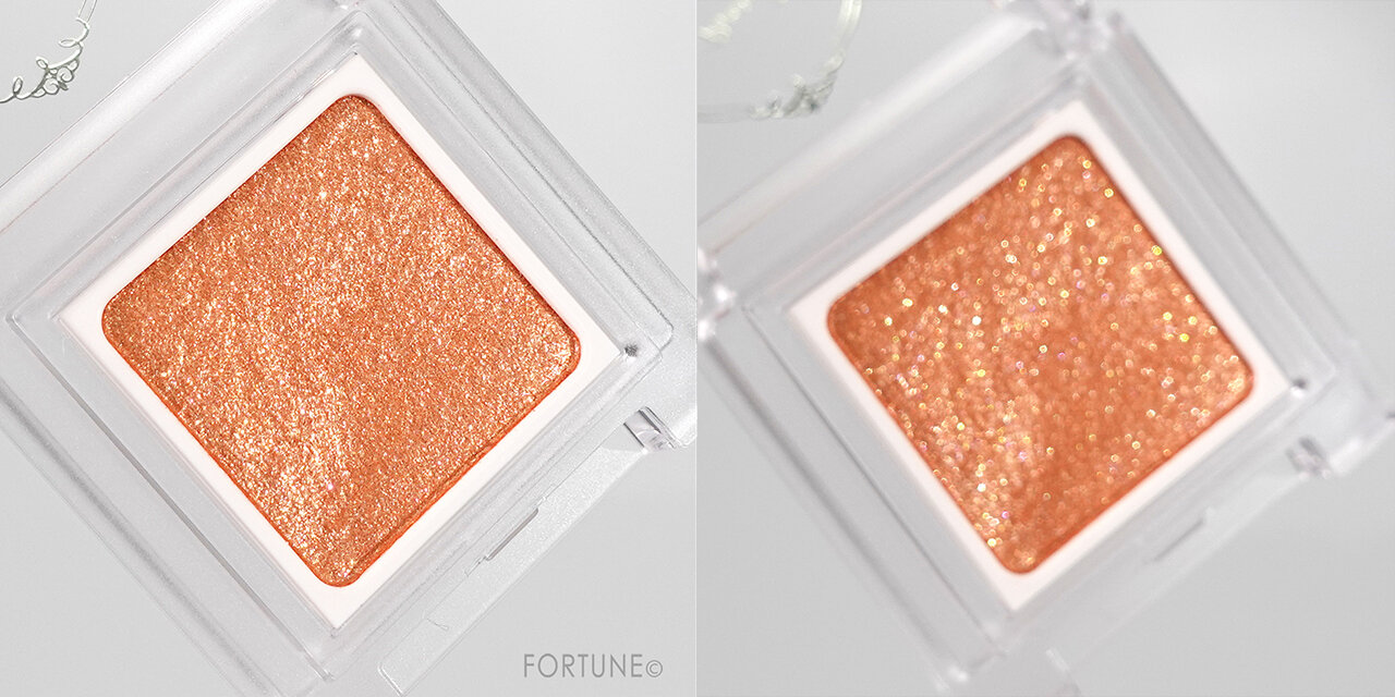 『パラドゥ　シングルアイシャドウ』OR01 透けラメオレンジ