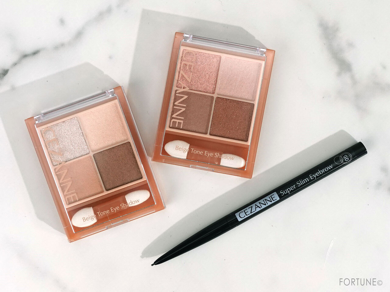 セザンヌベージュトーンアイシャドウ　超細芯アイブロウ」