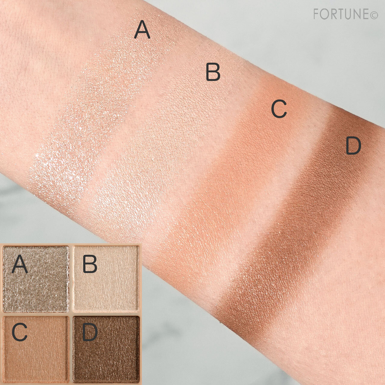 セザンヌ ベージュトーンアイシャドウ　01ナッツベージュ