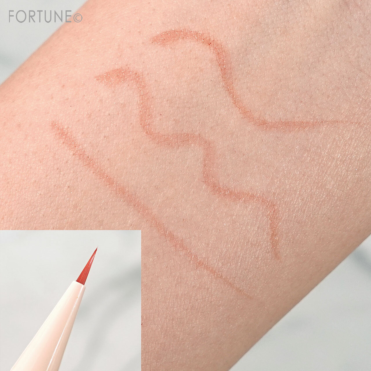 『3wayスリムアイルージュライナー』「02 シアーオレンジ」