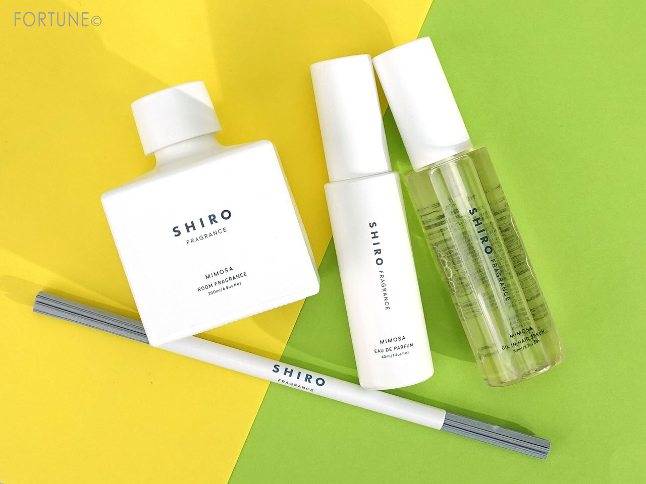 SHIRO（シロ）　ミモザ オードパルファン　ミモザ ルームフレグランス　ミモザ オイルインヘアセラム