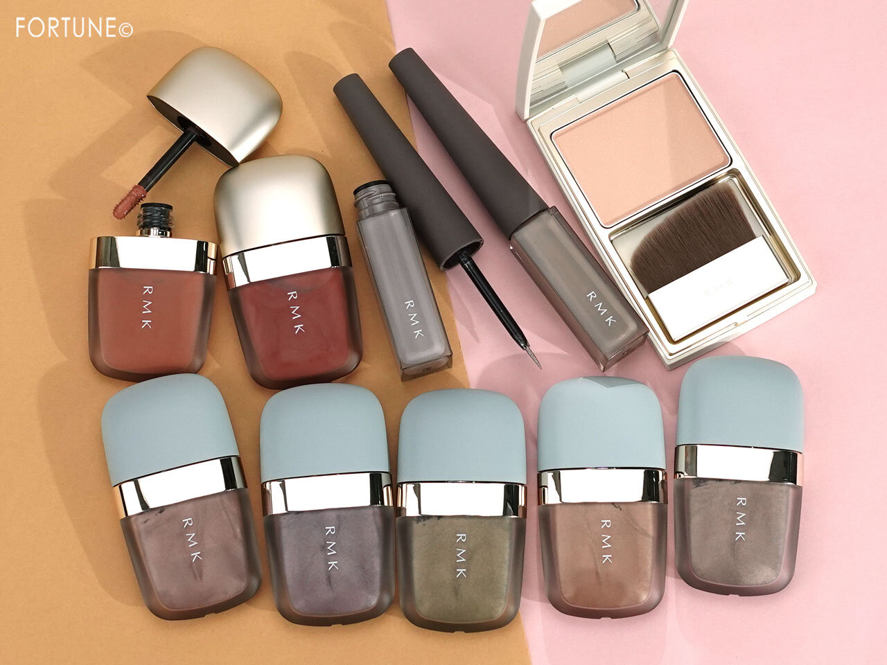 RMK（アールエムケー）　リクイドアイズ　インジーニアス リクイドアイライナー EX　ミューティドグロー リクイドチークス　シルクフィット フェイスパウダー
