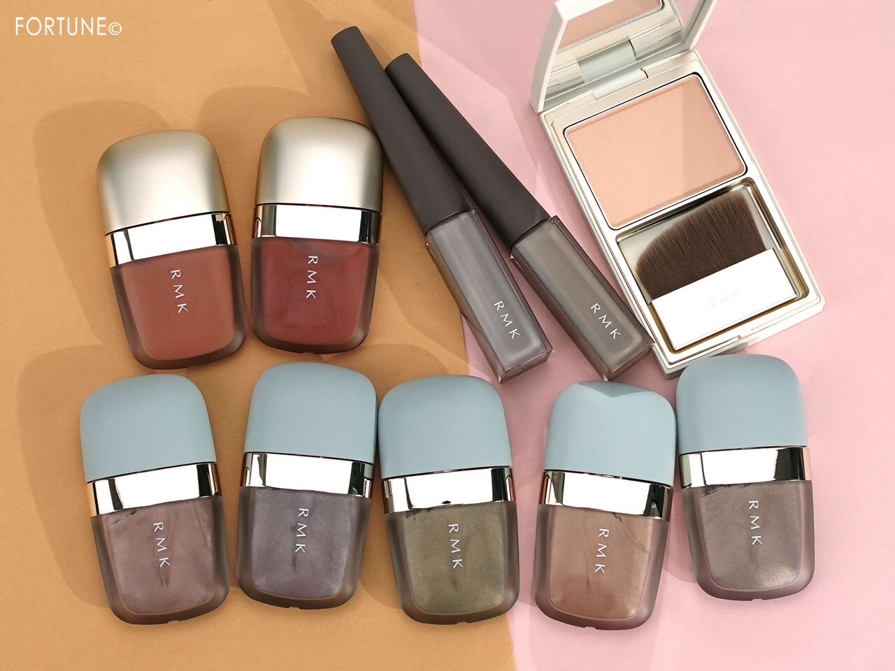RMK（アールエムケー）　リクイドアイズ　インジーニアス リクイドアイライナー EX　ミューティドグロー リクイドチークス　シルクフィット フェイスパウダー 