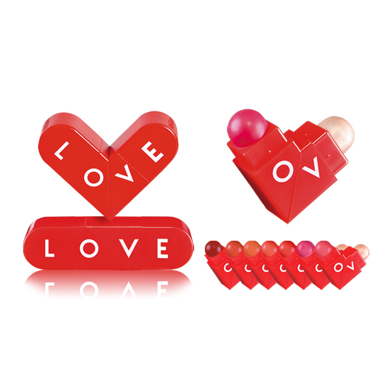 MISTINE（ミスティーン）　オールフォーラブ メイクアップツイスト　ハートコスメ