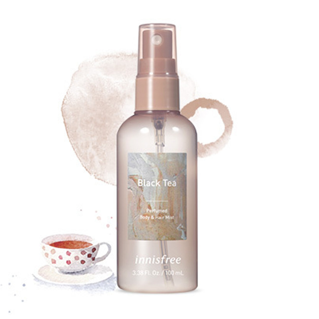 紅茶コスメ　 innisfree（イニスフリー）　パフュームド　ボディ＆ヘアミスト ブラックティー