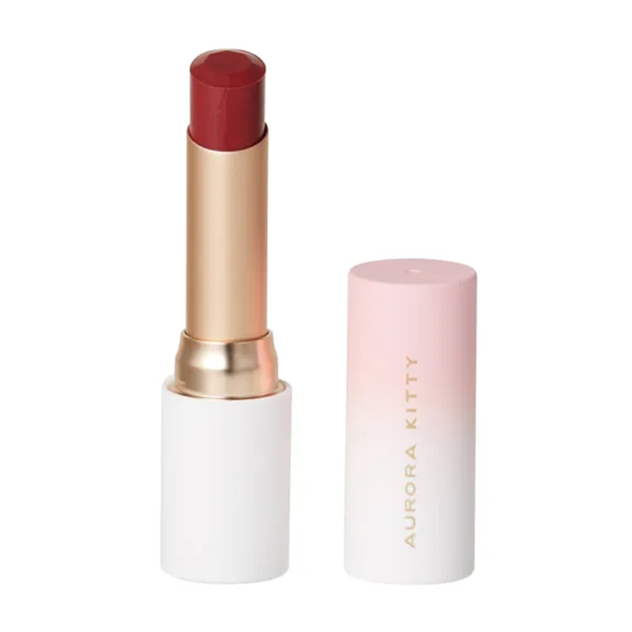 紅茶コスメ　AURORA KITTY(オーロラキティ/桃可姫)　ピーチクリームリップ