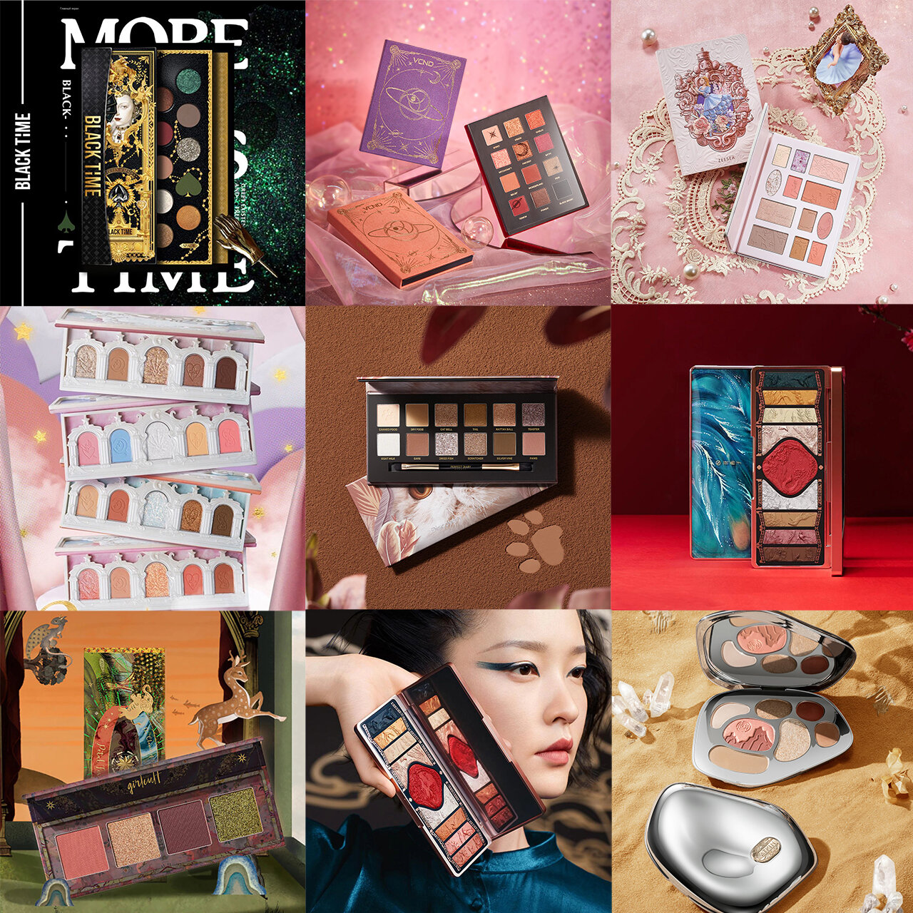 中国コスメ　アイシャドウパレットまとめ