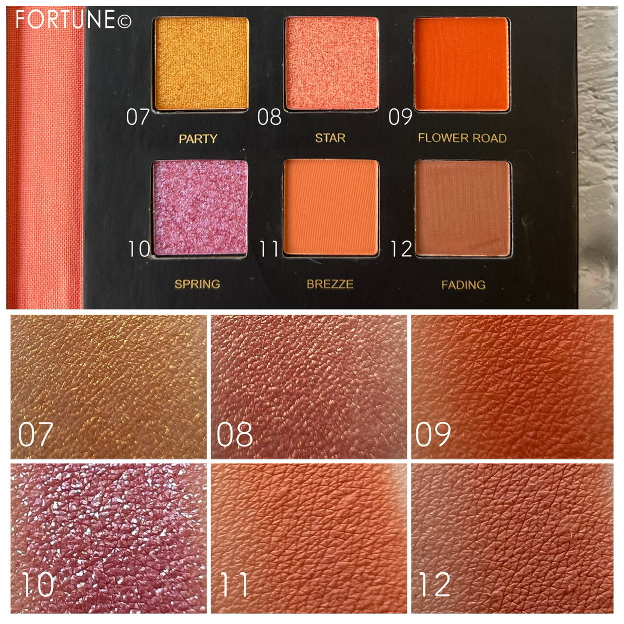 中国コスメ【VCND】｜星空12色アイシャドウパレット